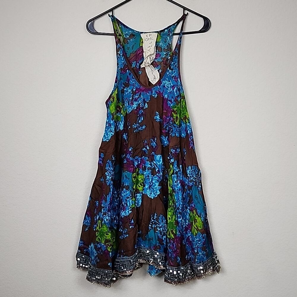 Free People FP ONE Boho Sequin Tunic Dress